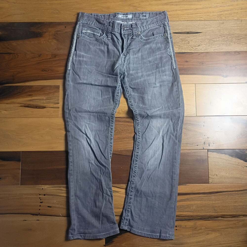 BKE Aiden Straight Leg Grey Denim Jeans Size 28R